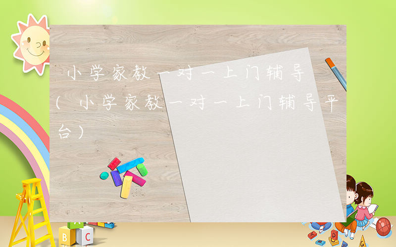 小学家教一对一上门辅导 (小学家教一对一上门辅导平台)
